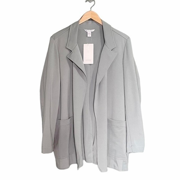 NWT Athleta Eastbound Blazer Minimalist Gray Sage Green Jacket Women’s Size18 - Picture 2 of 16